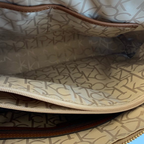 Calvin Klein Hudson Monogram Satchel NWT kh/ br